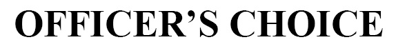 Officer's Choice[label] Device mark 801309 Trademark