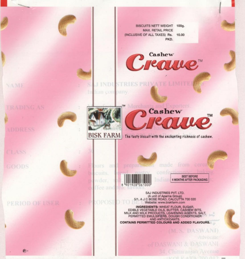 Crave Device mark 1004585 Trademark