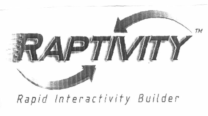 Raptivity Rapid Interactivity Builder (device Of Arrow) Device mark 1418259 Trademark