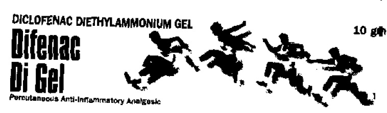 Difenac Di Gel (label) Device mark 1324032 Trademark