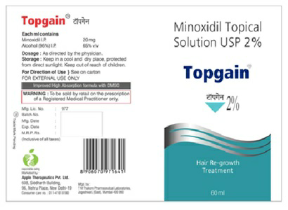Topgain (label) Device mark 3446530 Trademark