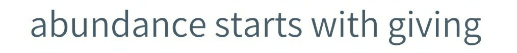 Abundance Starts With Giving Device mark 3470298 Trademark