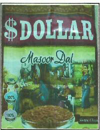 $ Dollar Masoor Dal Device mark 3493480 Trademark