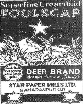 Super Fine Creamlaid Foolscap Deer Brand Device mark 3572132 Trademark