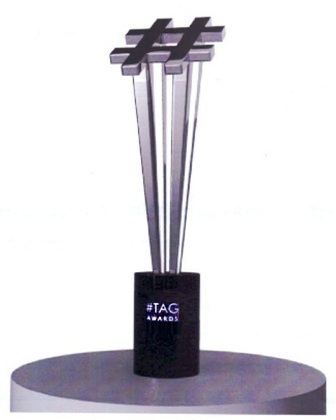 # Tag Awards With Trophy Device mark 3594784 Trademark