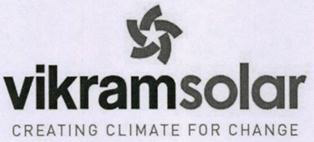 Vikramsolar Creating Climate For Change(label) Device mark 3298615 Trademark