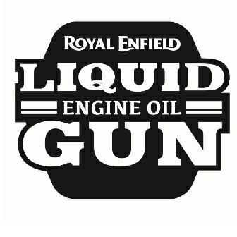 Royal Enfield Liquid Engine Oil Gun Label Device mark 3518075 Trademark