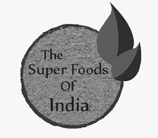 The Super Foods Of India Written In A Circle With Two Leaves On Top Right. Device mark 3525728 Trademark