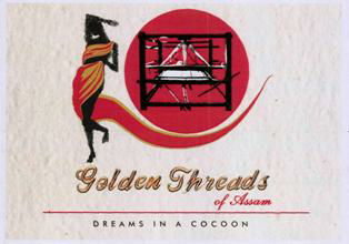 Golden Threads Of Assam (label) Device mark 3493561 Trademark