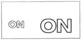 On (label) Device mark 3499790 Trademark