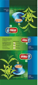 Jivraj 9 Tea Bags Device mark 3523602 Trademark