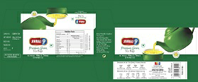 Jivraj 9 Premium Green Tea Bags Device mark 3523604 Trademark