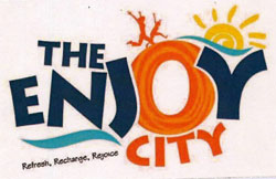 The Enjoy City With Device Of Human Pictures And Sun Device mark 3536680 Trademark