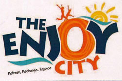 The Enjoy City With Device Of Human Pictures And Sun Device mark 3536687 Trademark
