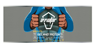 Avvatar Absolute 100% Whey Protein (label) Device mark 3541430 Trademark