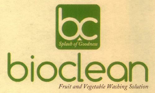 Bc Bioclean Fruit And Vegetable Wesbing Solution Device mark 3568724 Trademark