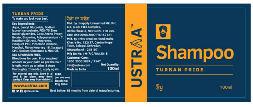 Turban Pride Shampoo (packing) Device mark 3570813 Trademark