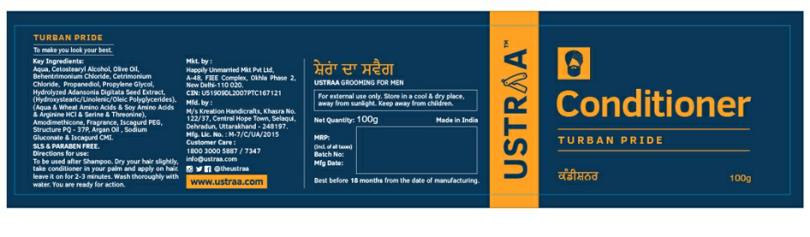 Turban Pride Conditioner (packing) Device mark 3570814 Trademark
