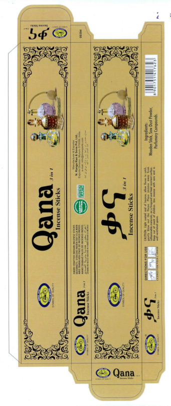 Qana Incense Sticks Device mark 3489897 Trademark