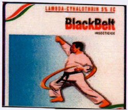 Black Belt With Device Of Man With Black Belt Device mark 3520785 Trademark