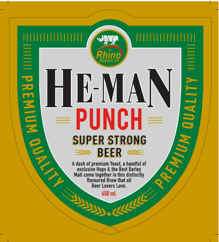 He-man Punch Super Strong Beer Device mark 3533586 Trademark