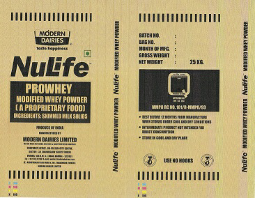 Nulife Prowhey (label) Device mark 3539727 Trademark