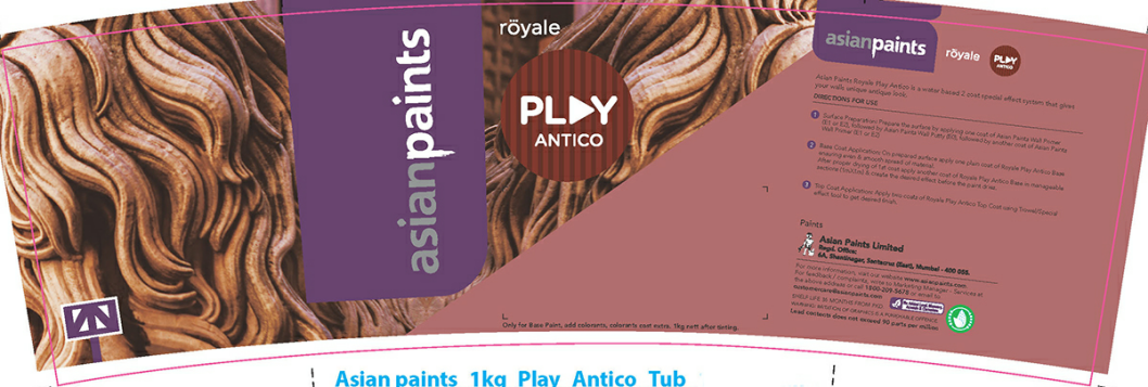 Asian Paints Royale Play Antico Device mark 3569037 Trademark