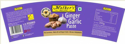 Mother's Recipe Ginger Garlic Paste Device mark 3567521 Trademark