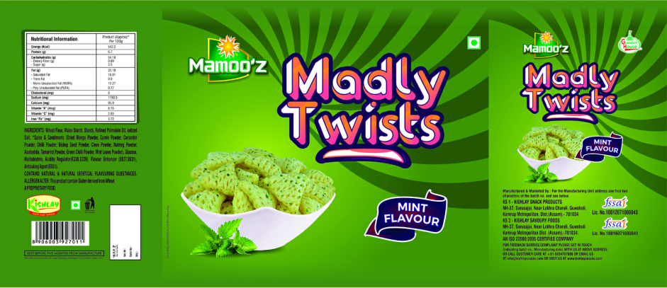 Mamooz Madly Twists Device mark 3558667 Trademark
