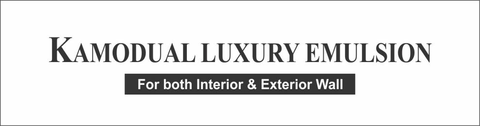 Kamodual Luxury Emulsion For Both Interior & Exterior Wall Device mark 3609011 Trademark