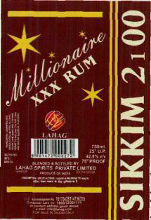 Millionaire Xxx Rum Device mark 3611015 Trademark