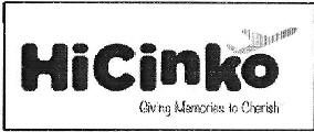 Hicinko Giving Memories To Cherish Device mark 3617597 Trademark