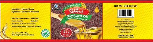 Parliament Mustard Oil Device mark 3611316 Trademark