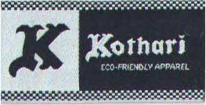 Kothari With K Monogram Device mark 3636414 Trademark