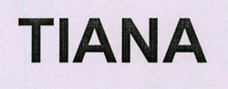 Tiana Device mark 3643962 Trademark