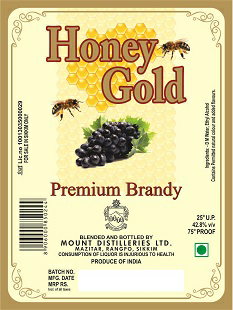 Honey Gold Premium Brandy Device mark 3641650 Trademark