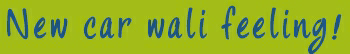New Car Wali Feeling (label) Device mark 3695113 Trademark