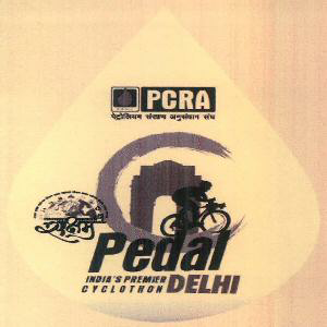 Pcra Pedal Premier Cyclothon Delhi Device mark 3680731 Trademark