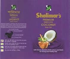 Shalimar’s Premium Enriched Coconut Hair Oil Device mark 3708274 Trademark