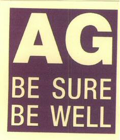Ag Be Sure Be Well (representation Attached) Device mark 3690701 Trademark