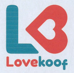 Lovekoof With Device Of L And Heart Device mark 3689254 Trademark