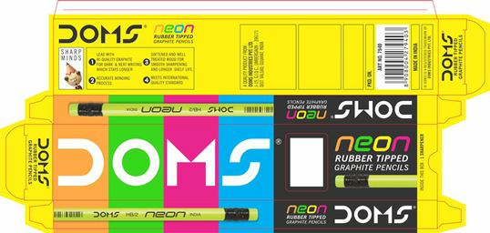 Doms Neon Wrapper (label) Device mark 3689494 Trademark