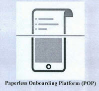 Paperless Onboarding Platform Pop With Device Device mark 3692178 Trademark