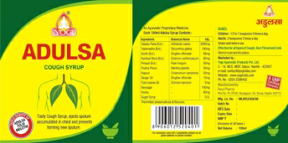 Yogi Adulsa Cough Syrup Device mark 3727329 Trademark