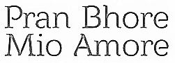 Pran Bhore Mio Amore Device mark 3668040 Trademark