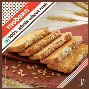 Modern 100% Whole Wheat Rusk Device mark 3769916 Trademark
