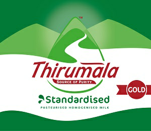 Thirumala - Source Of Purity - Standardised Pasteurised Homogenised Milk - Gold Device mark 3783896 Trademark