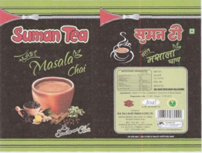Suman Tea (label) Device mark 3775289 Trademark