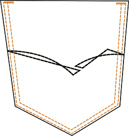 Killer Back Pocket Design Device mark 3775265 Trademark