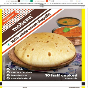Modern 100% Whole Wheat Chapathi Device mark 3780004 Trademark